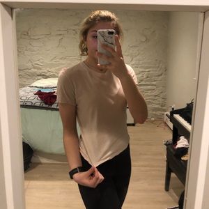Tan Brandy Melville T-Shirt